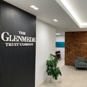 The Glenmede Trust Company a sleek and professional design representing trust and reliability