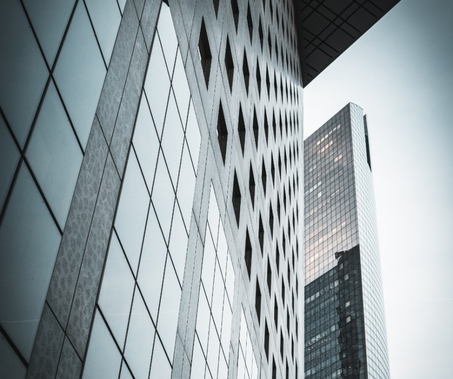 a low angle view of a building