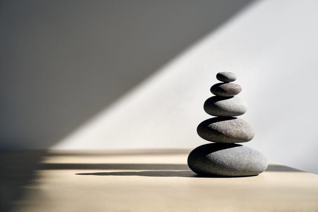 stack of rocks from largest to smallest
