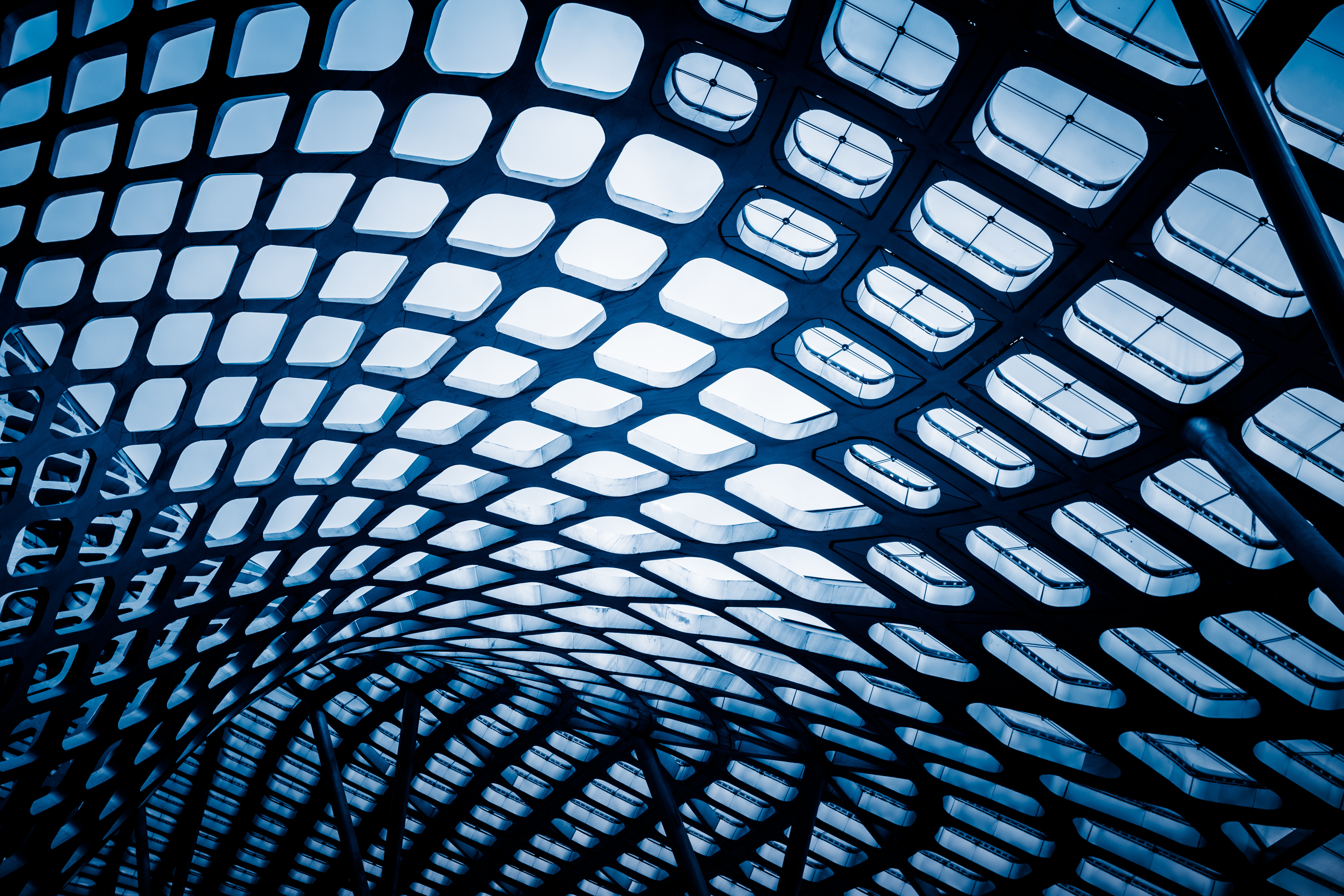 abstract ceiling of modern architecture